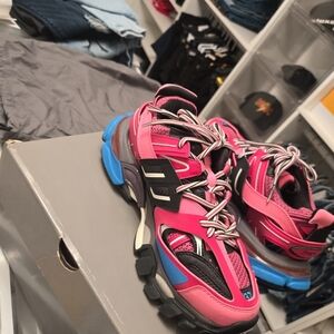 Balenciaga Pink and Blue Women's Sneakers